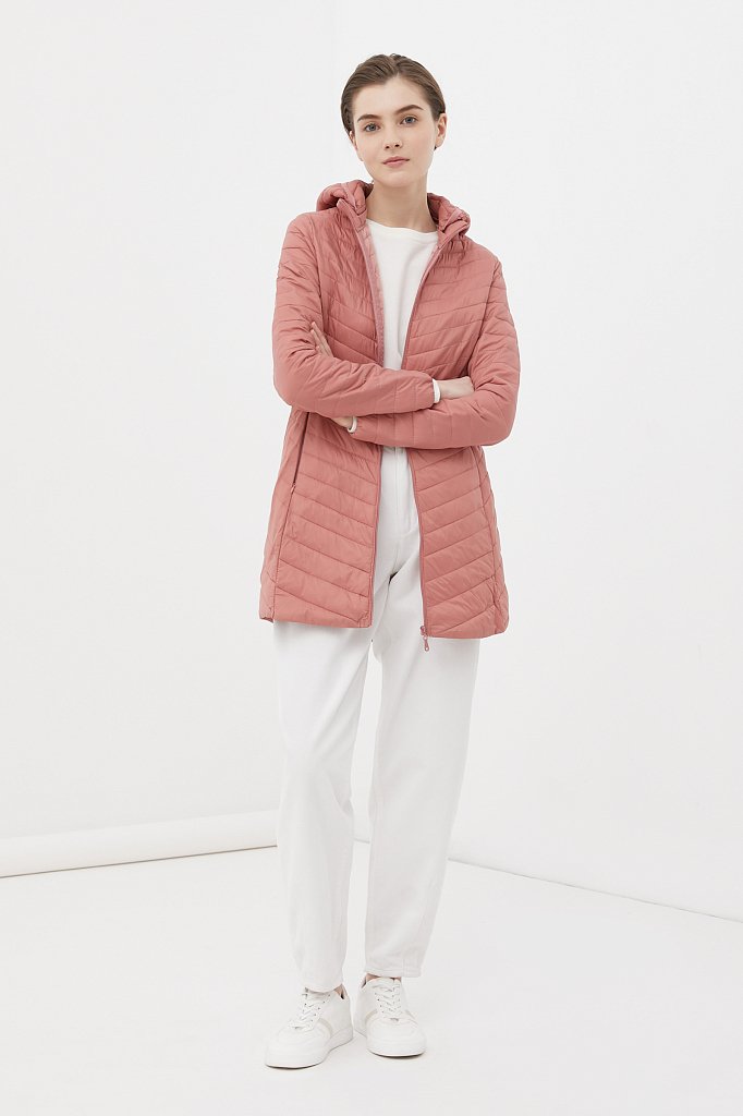 Легкое утепленное пальто женское, Модель FBC110145C, Фото №2