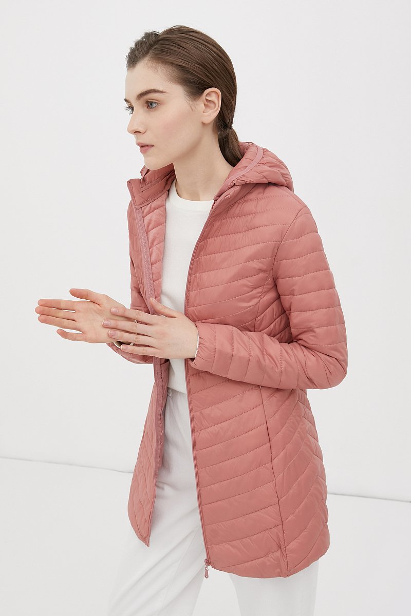 Легкое утепленное пальто женское, Модель FBC110145C, Фото №3