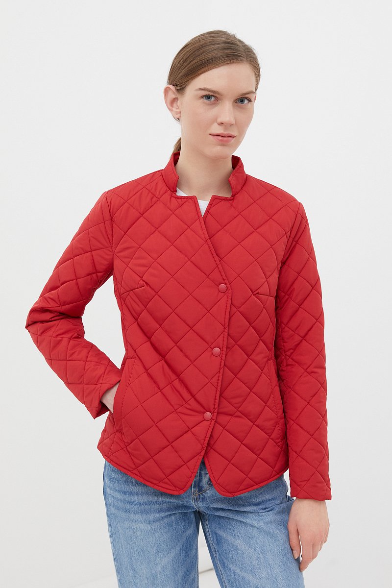 Утепленная женская стеганая куртка, Модель FBC11010, Фото №1