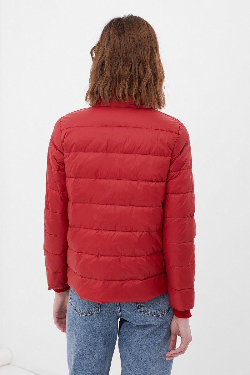Стеганая куртка с воротником-стойкой, Модель FBC110131, Фото №4