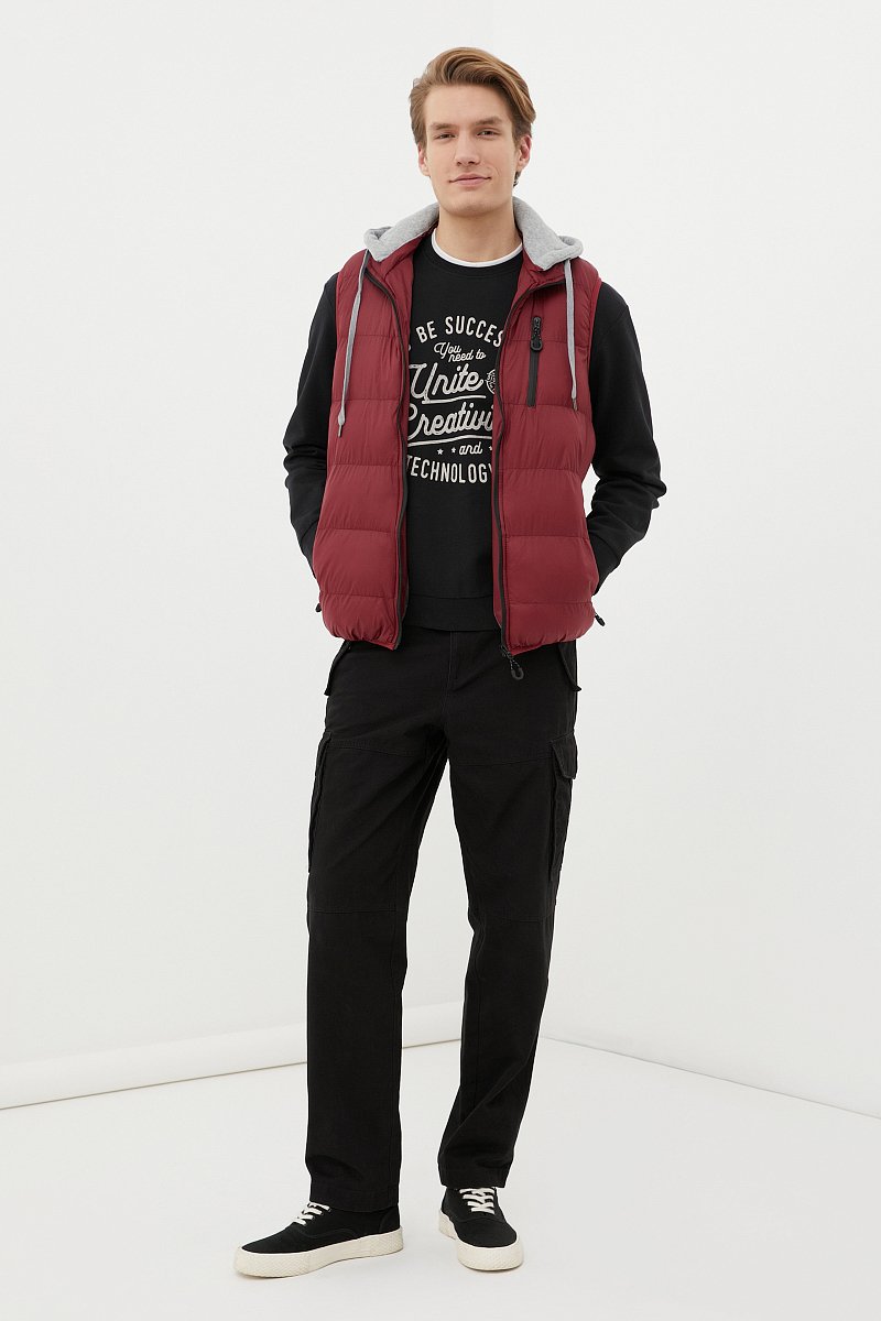 Утепленный мужской жилет стиля casual, Модель FBC21062C, Фото №2
