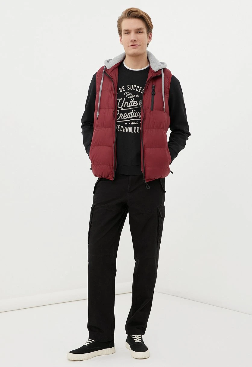 Утепленный мужской жилет стиля casual, Модель FBC21062C, Фото №2