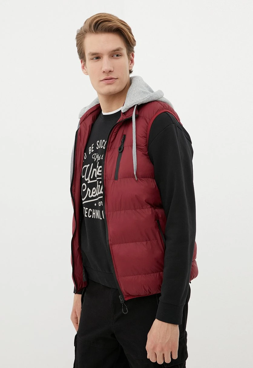 Утепленный мужской жилет стиля casual, Модель FBC21062C, Фото №3