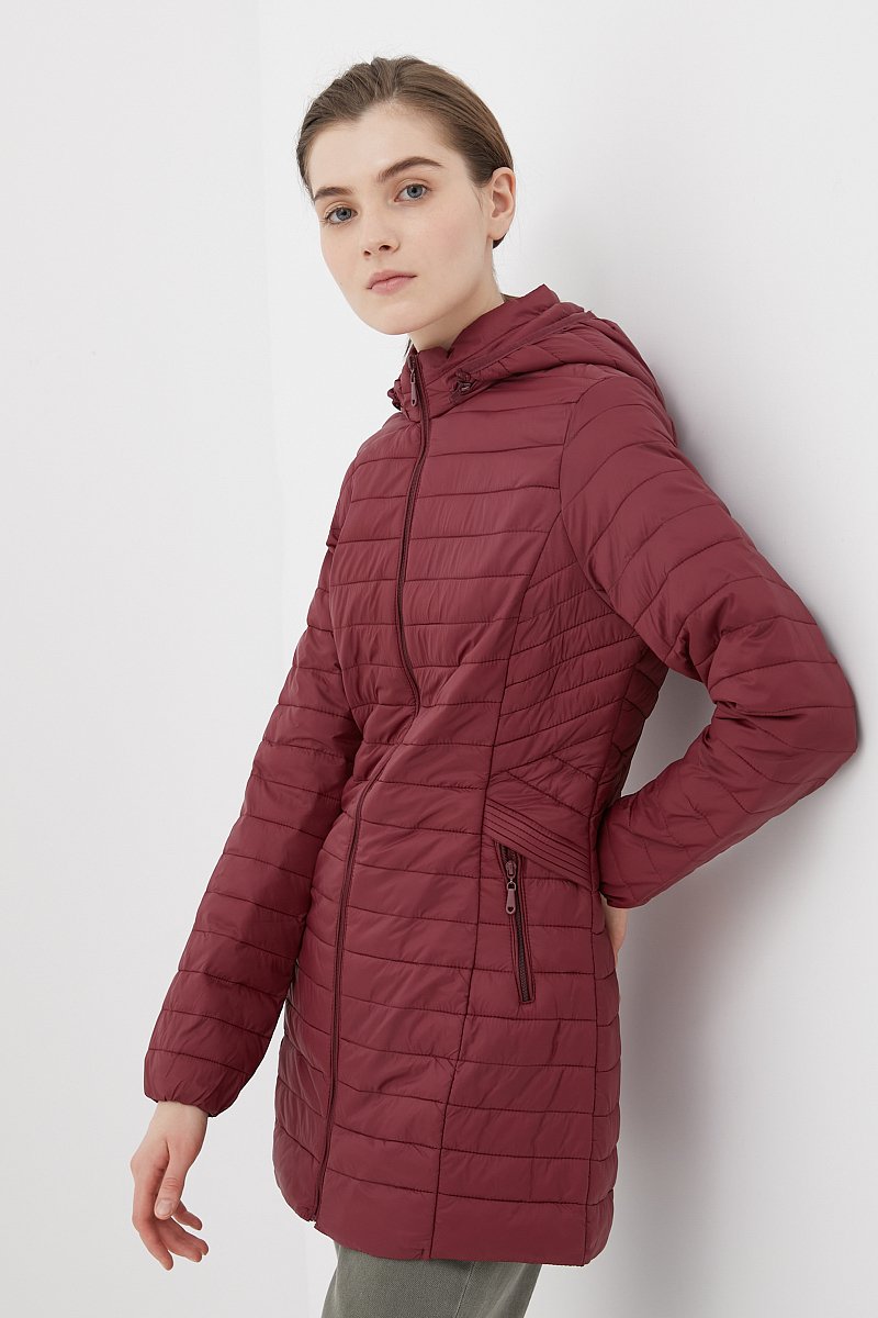 Легкое утепленное пальто женское, Модель FBC110148C, Фото №3