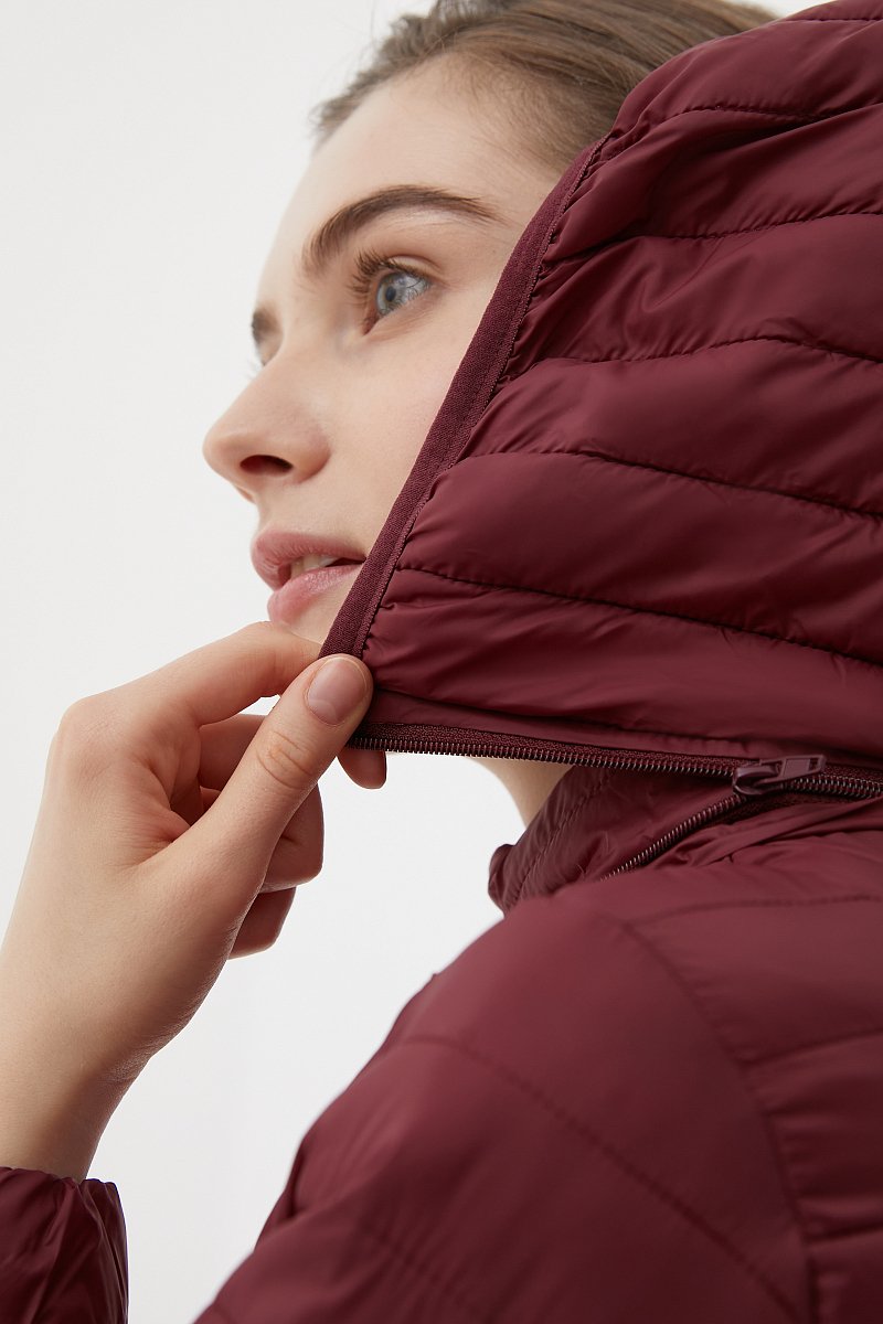 Легкое утепленное пальто женское, Модель FBC110148C, Фото №4