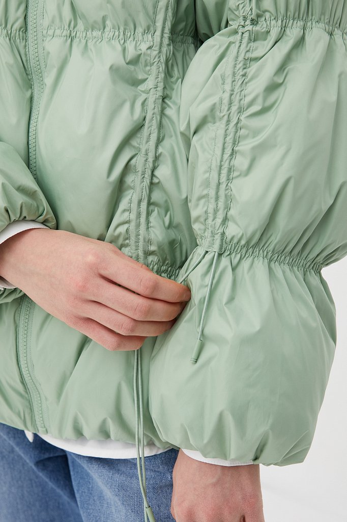 Стеганая пуховая куртка женская, Модель FBC110141C, Фото №6
