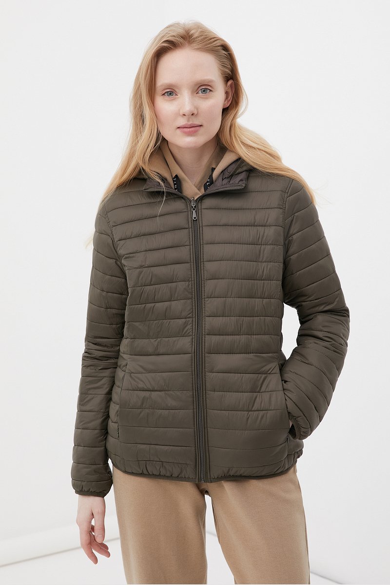 Легкая утепленная куртка женская, Модель FBC110147C, Фото №1