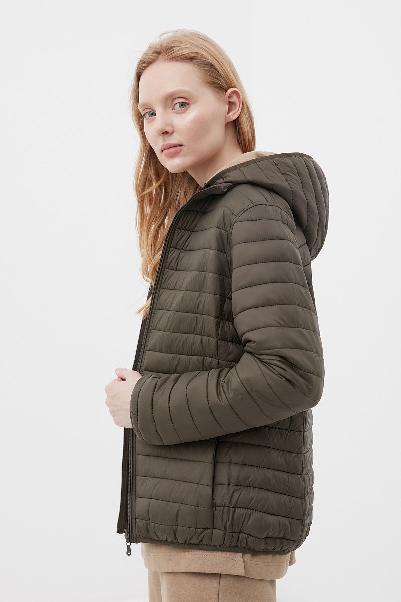 Легкая утепленная куртка женская, Модель FBC110147C, Фото №4