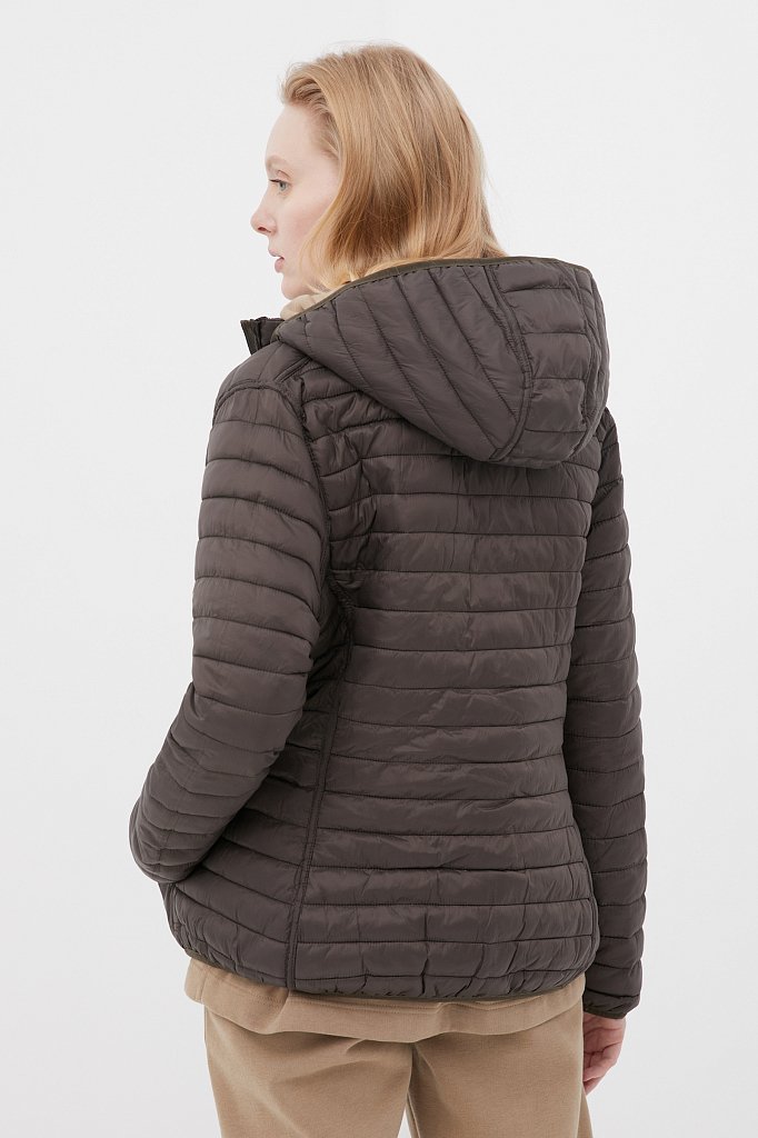 Легкая утепленная куртка женская, Модель FBC110147C, Фото №5
