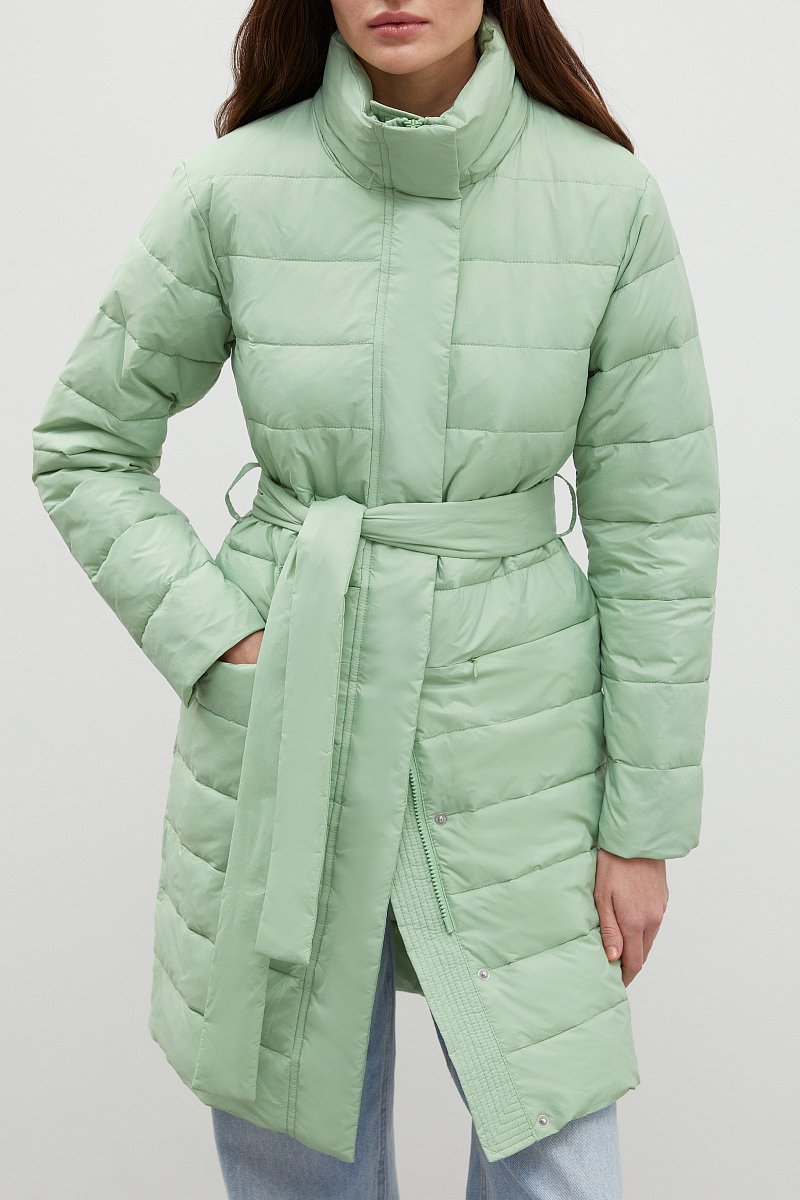 Утепленное стеганое пальто, Модель FBC11004, Фото №3