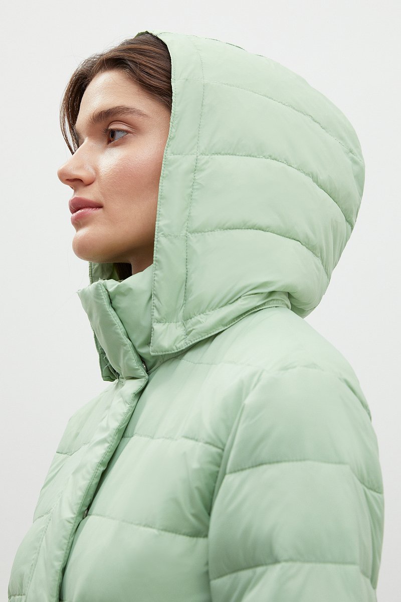 Утепленное стеганое пальто, Модель FBC11004, Фото №6