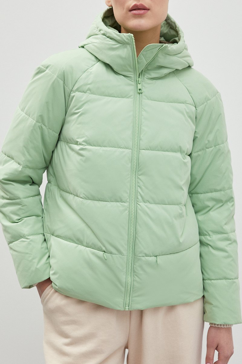 Утепленная куртка с капюшоном, Модель FBC110127, Фото №3