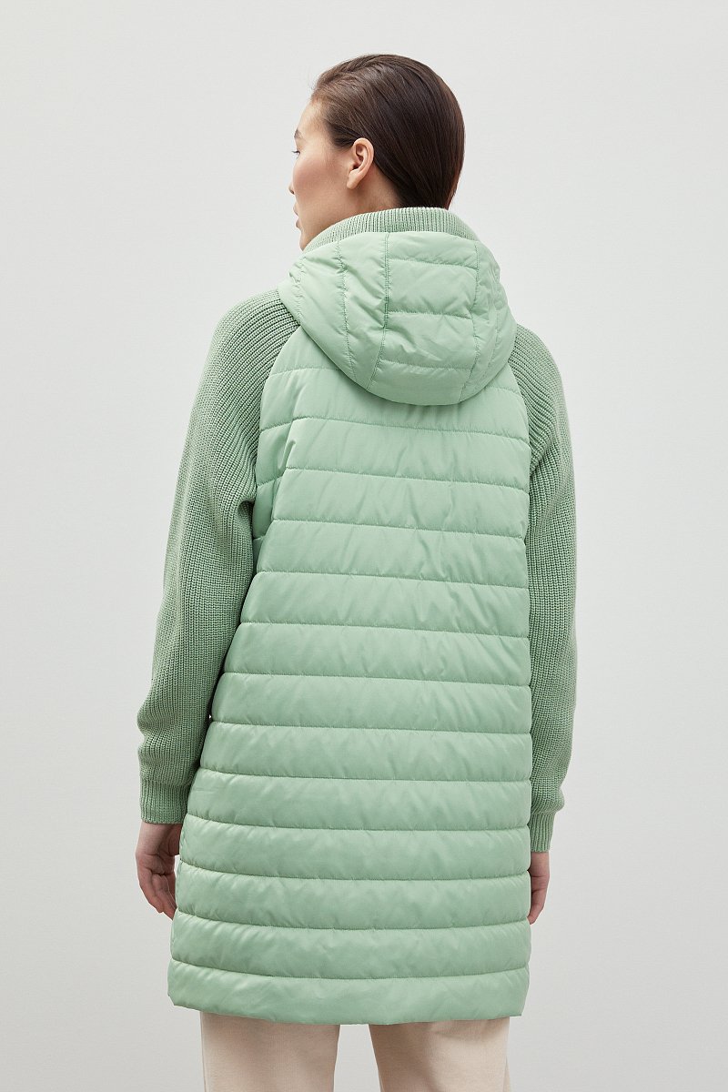 Пальто из комбинированной ткани, Модель FBC13013, Фото №5