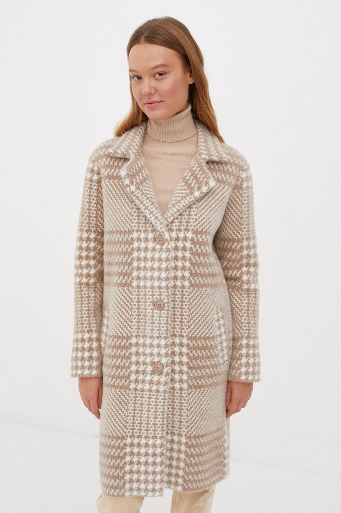 Трикотажное пальто женское, Модель FBC11150, Фото №1