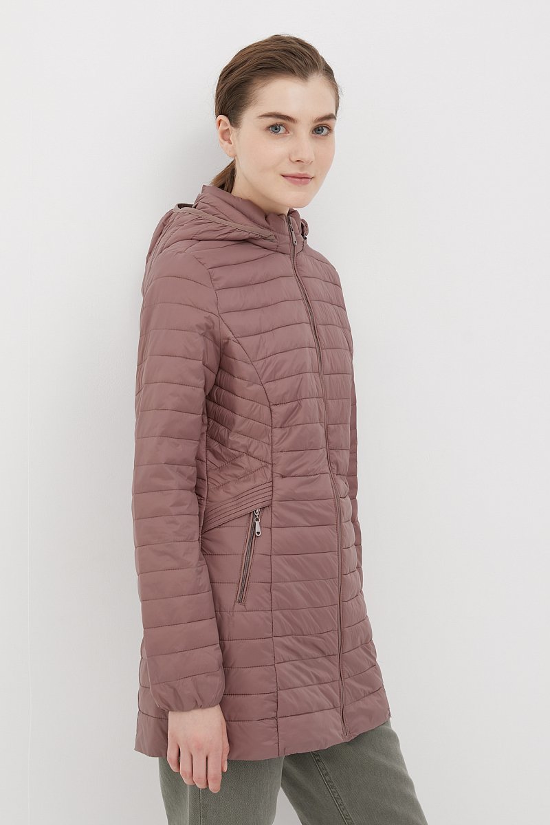Легкое утепленное пальто женское, Модель FBC110148C, Фото №3