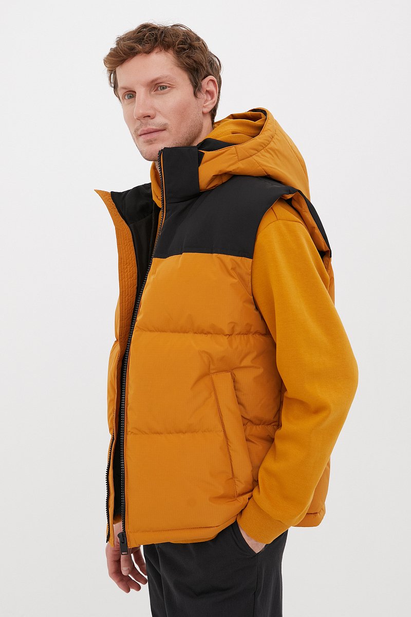 Утепленный мужской жилет стиля casual, Модель FBC23059, Фото №3