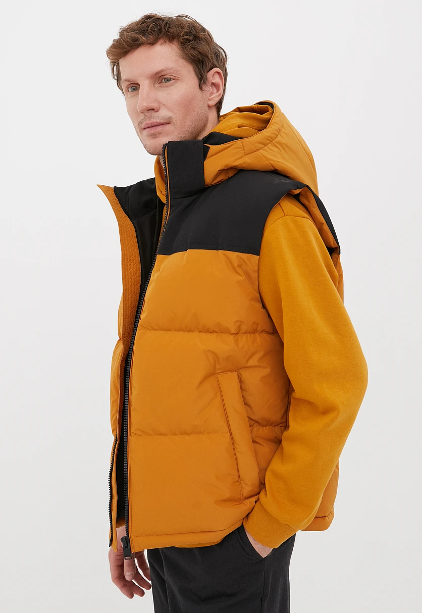Утепленный мужской жилет стиля casual, Модель FBC23059, Фото №3