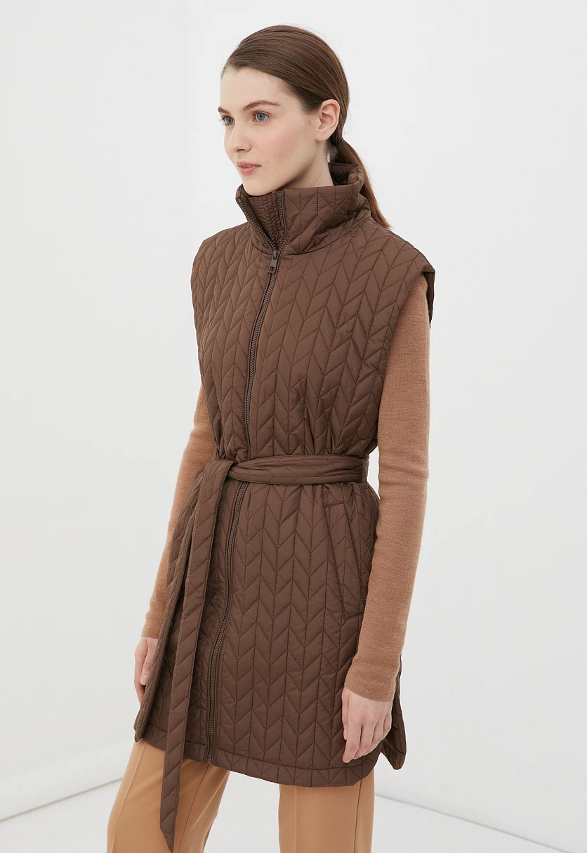 Утепленный женский жилет стиля casual, Модель FBC11028, Фото №3