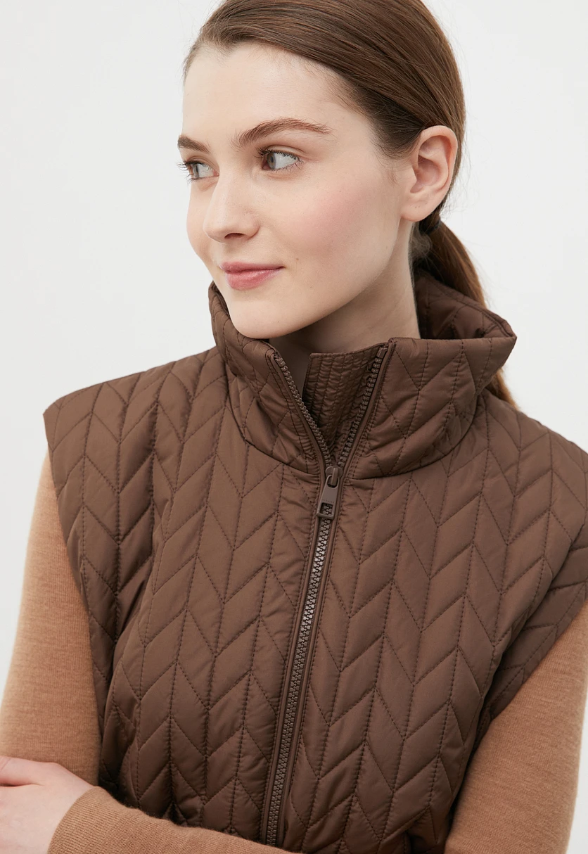 Утепленный женский жилет стиля casual, Модель FBC11028, Фото №5