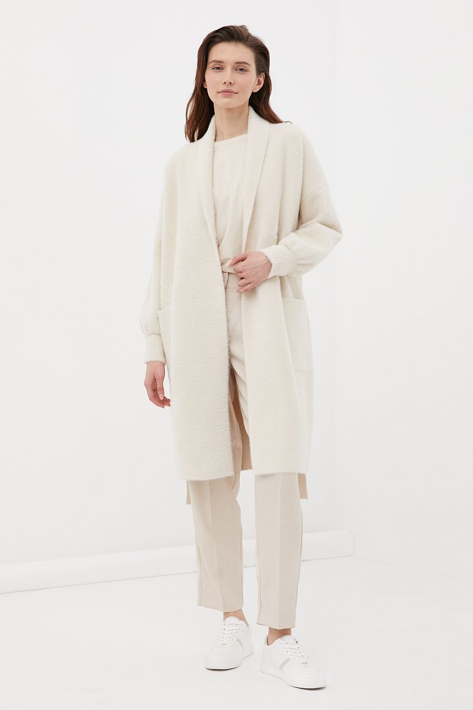 Трикотажное пальто женское, Модель FBC11144, Фото №2
