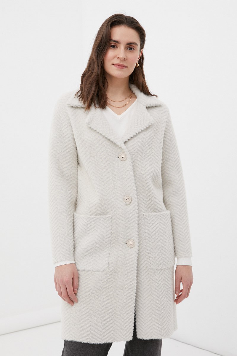 Трикотажное пальто женское, Модель FBC11147, Фото №1