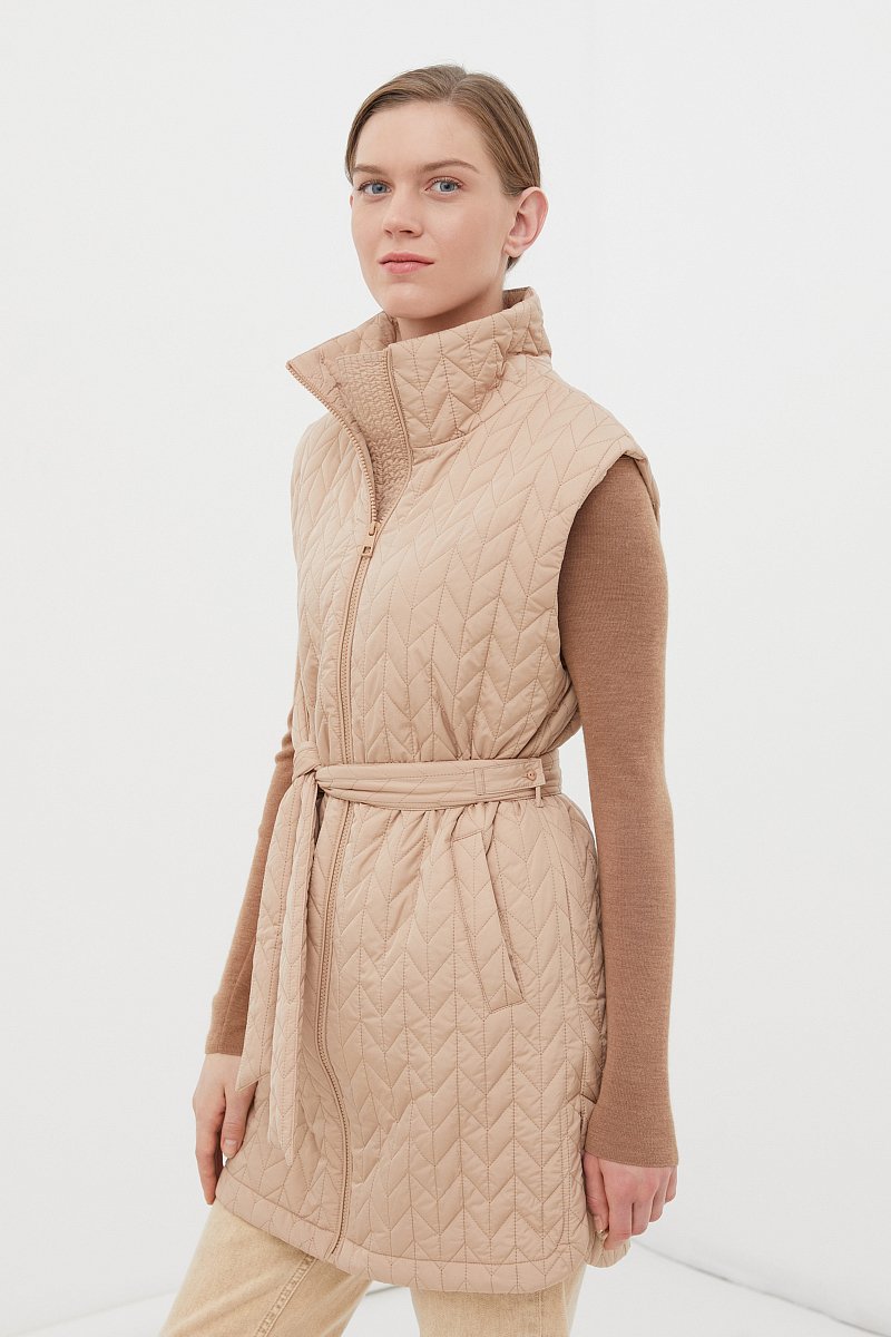 Утепленный женский жилет стиля casual, Модель FBC11028, Фото №3