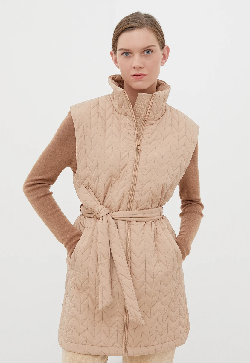 Утепленный женский жилет стиля casual, Модель FBC11028, Фото №1