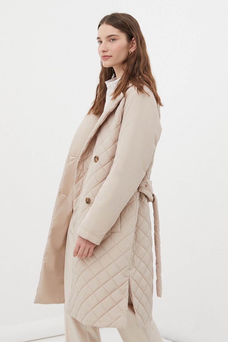 Стеганое пальто женское, Модель FBC11003, Фото №3
