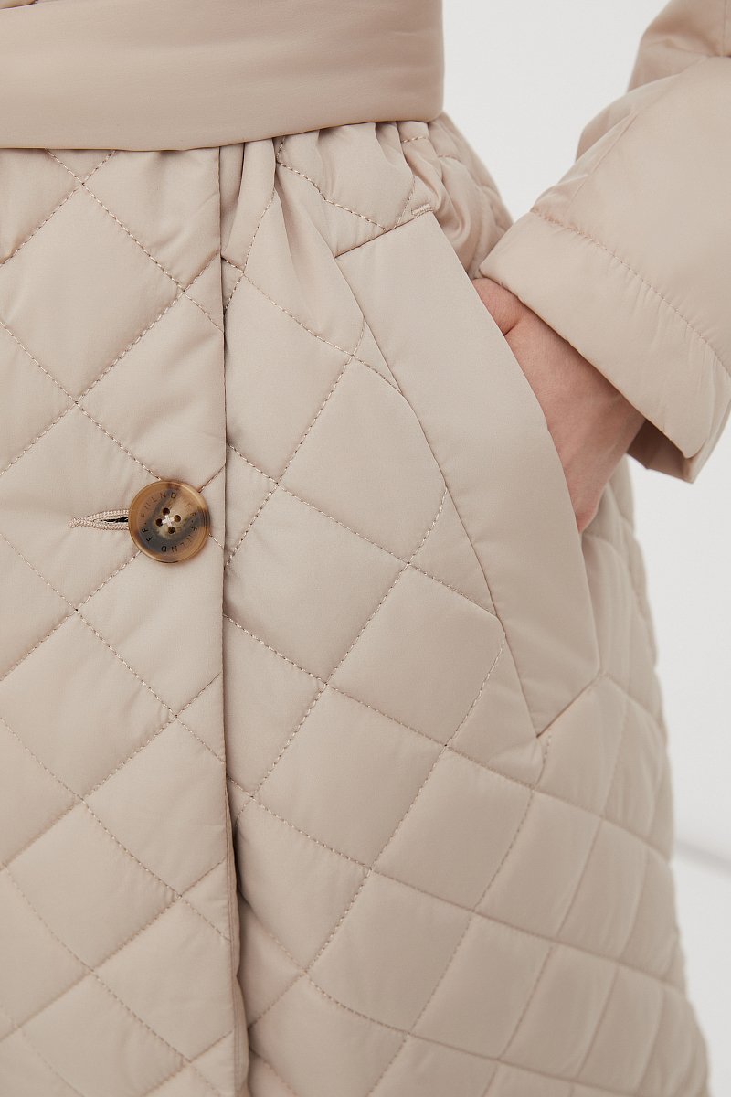 Стеганое пальто женское, Модель FBC11003, Фото №6
