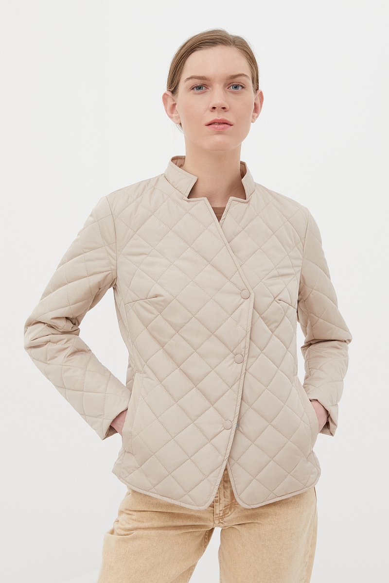 Утепленная женская стеганая куртка, Модель FBC11010, Фото №1
