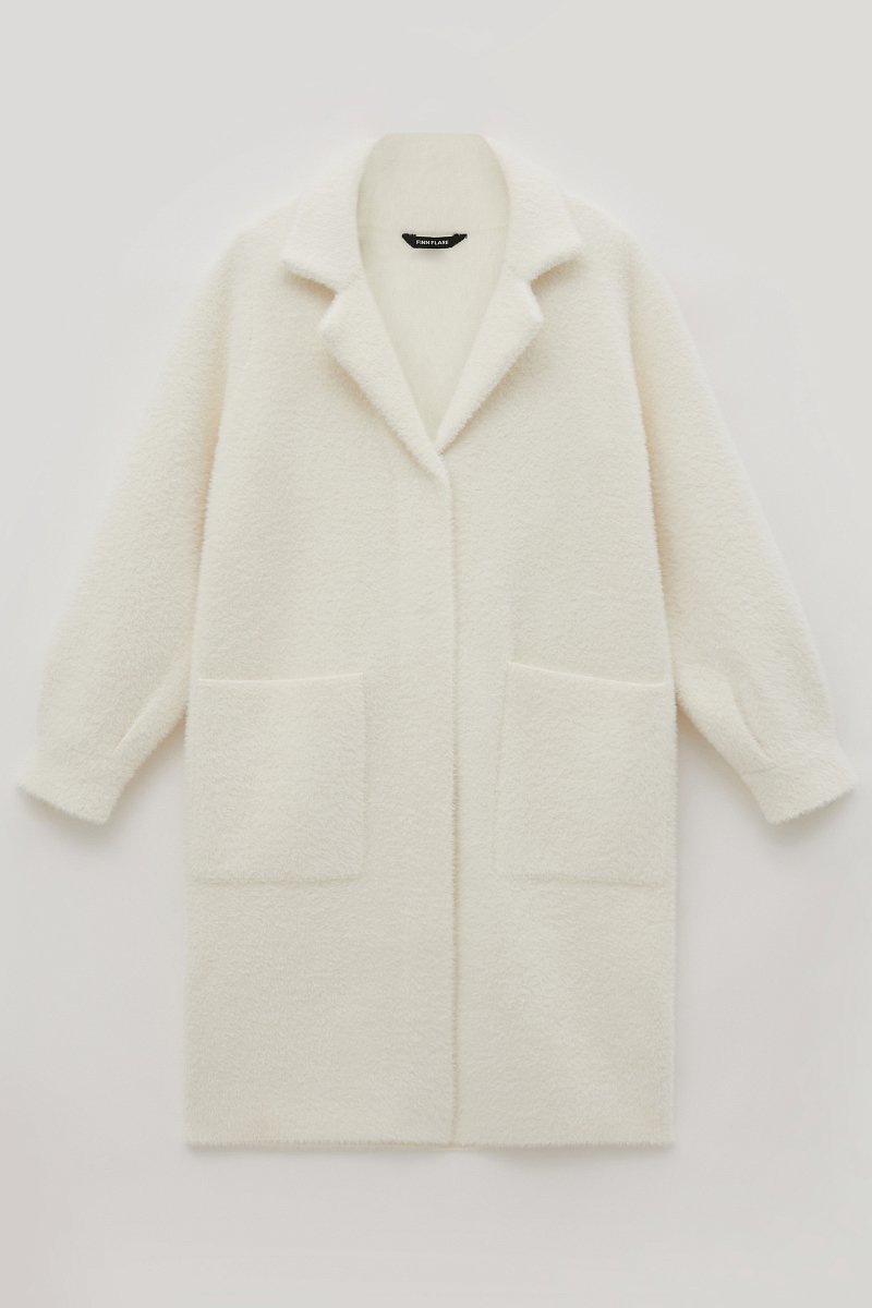 Трикотажное пальто-кардиган с добавлением вискозы, Модель FBC11149, Фото №9