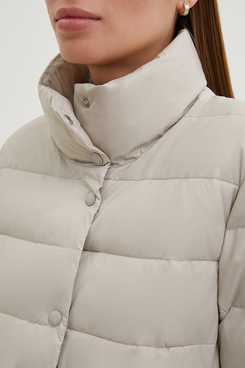 Стеганая куртка с воротником-стойкой, Модель FBC110131, Фото №7
