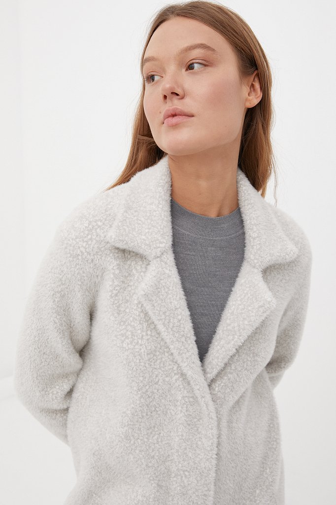 Трикотажное пальто женское, Модель FBC11126, Фото №5