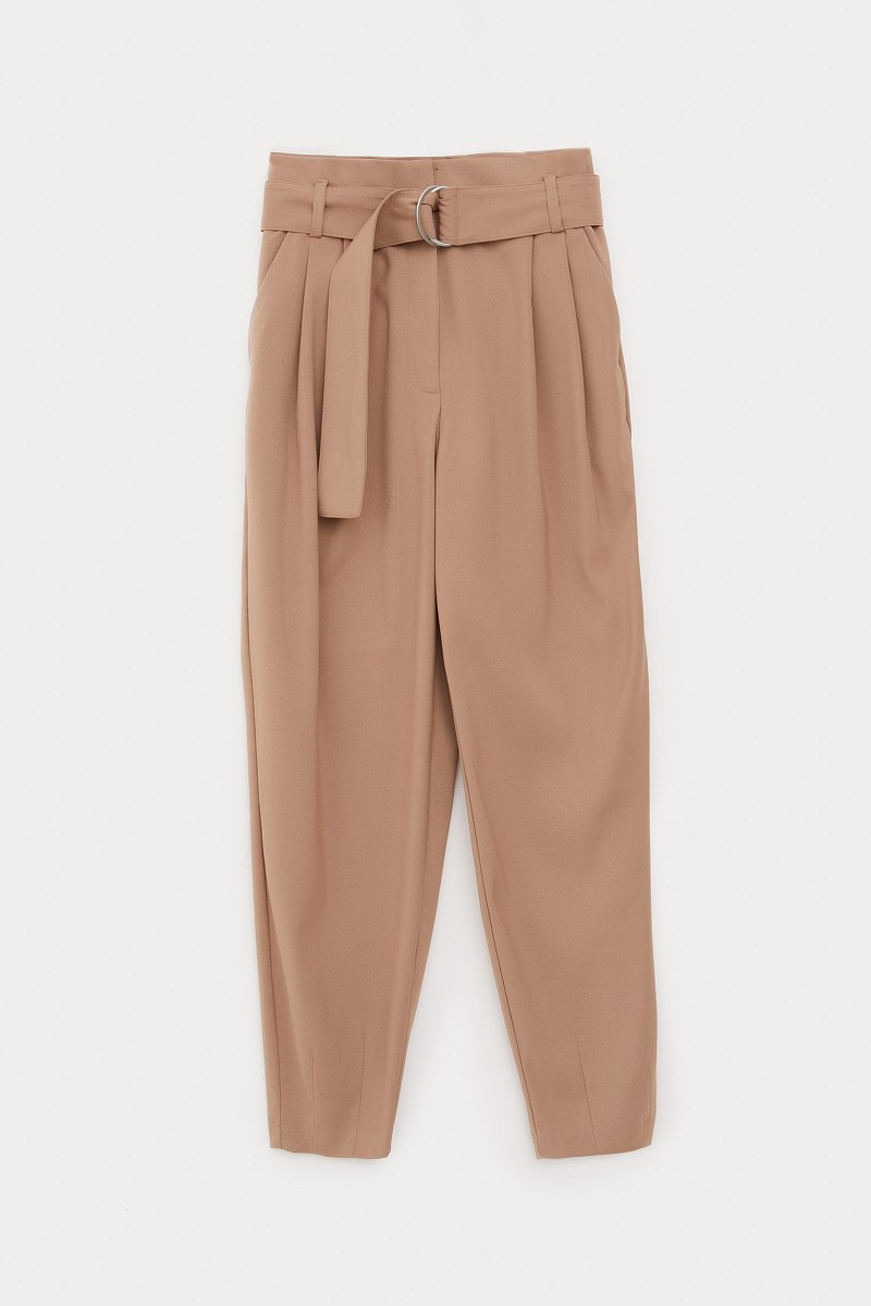 Свободные брюки женские с поясом, Модель FBC110108, Фото №6