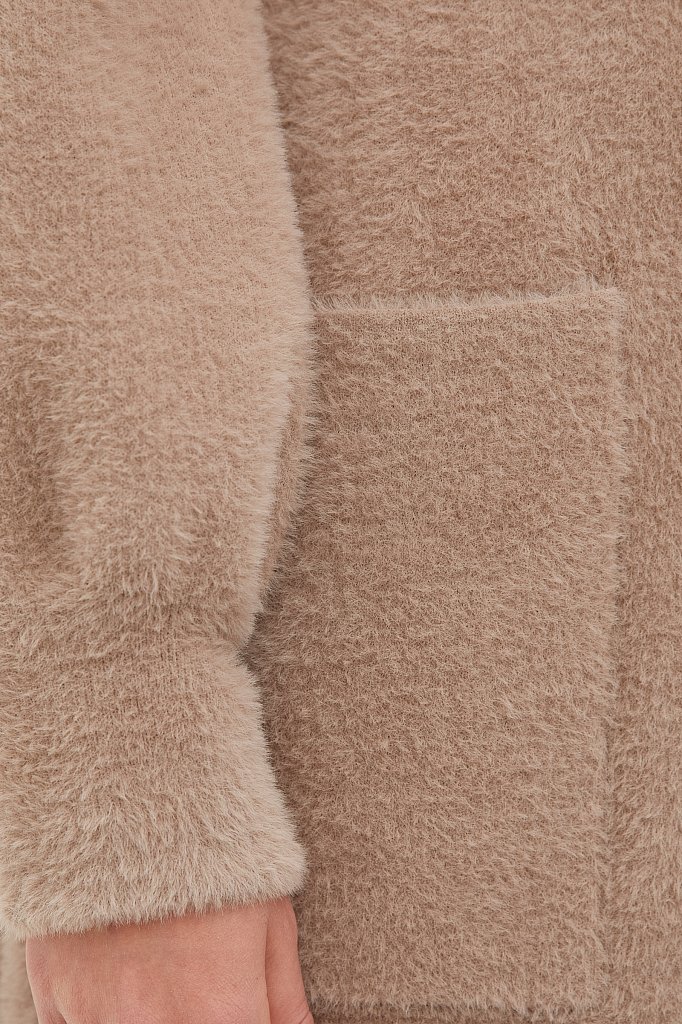 Трикотажное пальто женское, Модель FBC11144, Фото №6