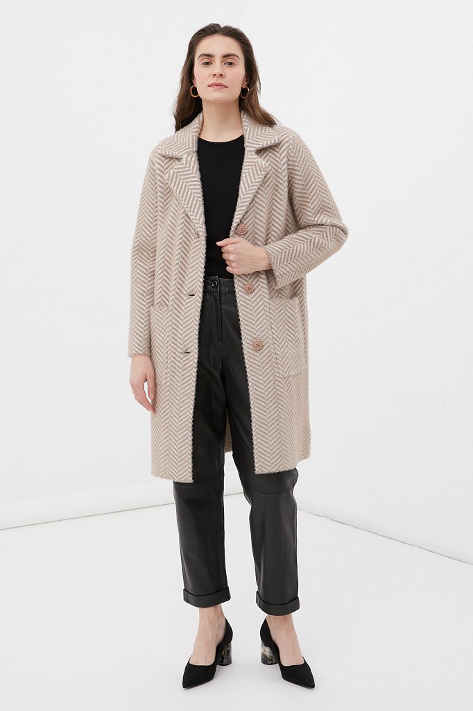 Трикотажное пальто женское, Модель FBC11147, Фото №2