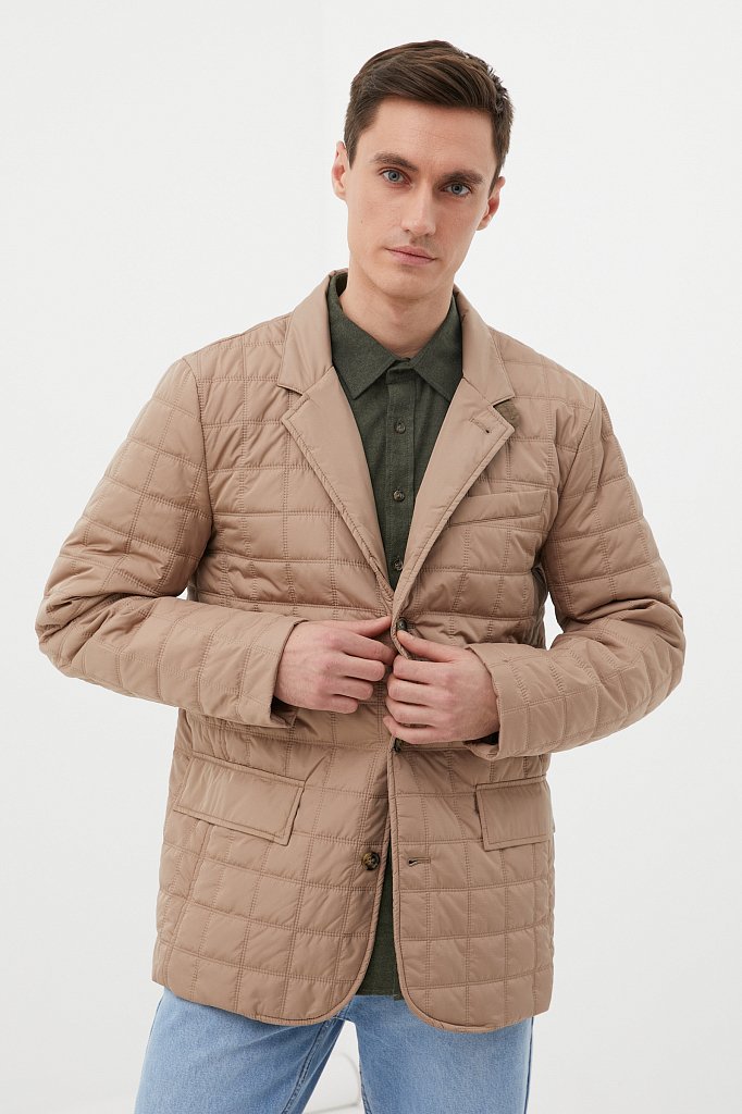 Утепленная куртка без меха мужская, Модель FBC21006, Фото №1