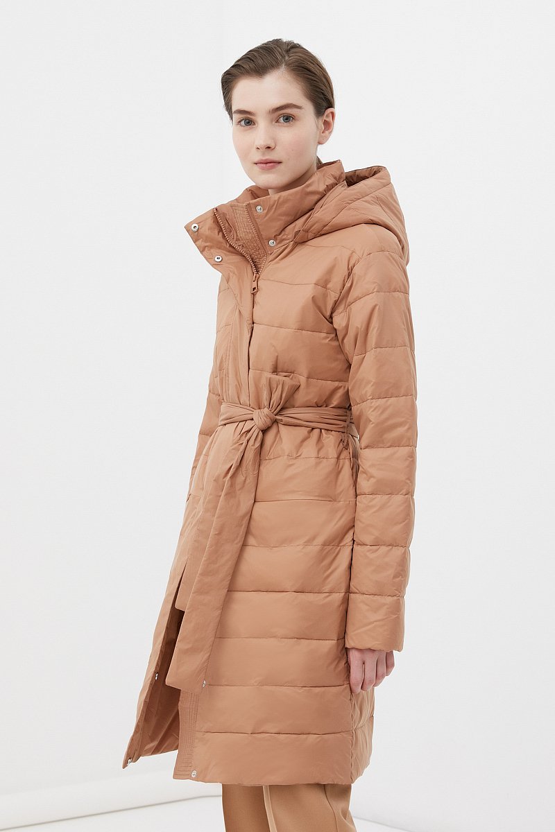 Утепленное стеганое пальто женское, Модель FBC11004, Фото №3