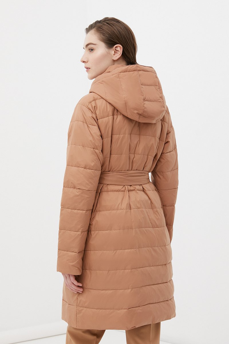 Утепленное стеганое пальто, Модель FBC11004, Фото №4