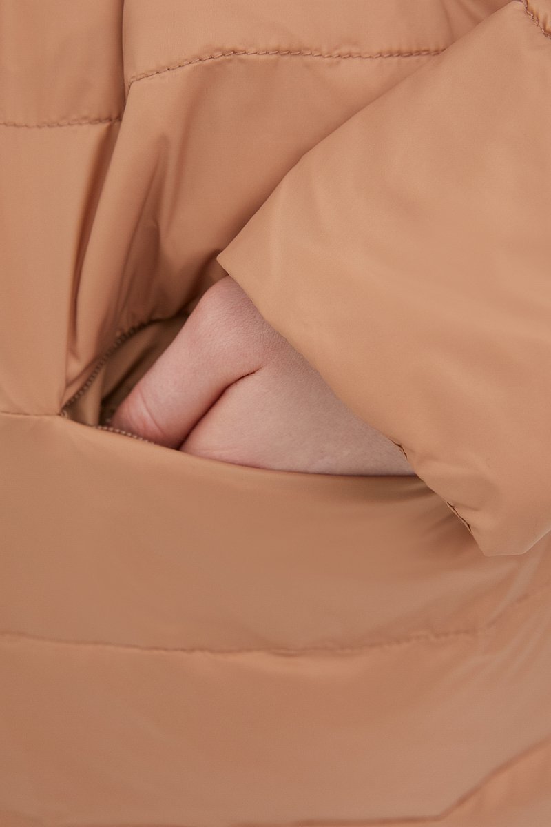 Утепленное стеганое пальто женское, Модель FBC11004, Фото №6