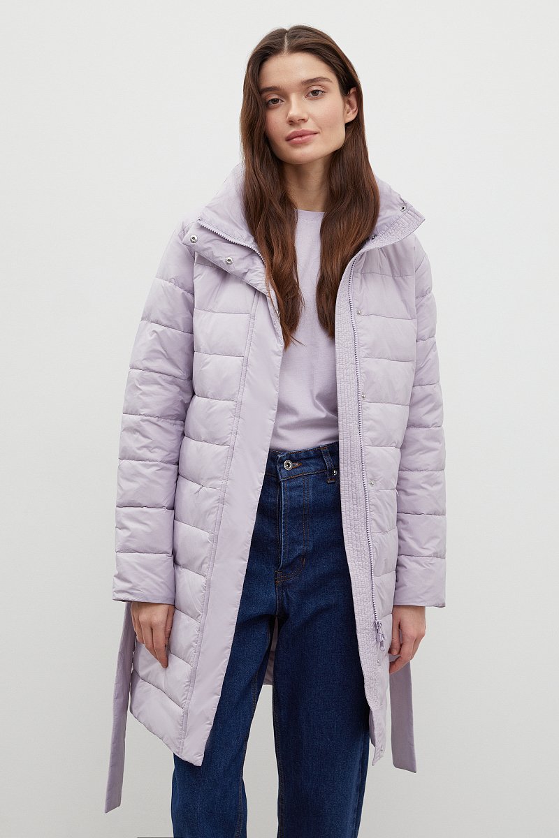 Утепленное стеганое пальто женское, Модель FBC11004, Фото №1