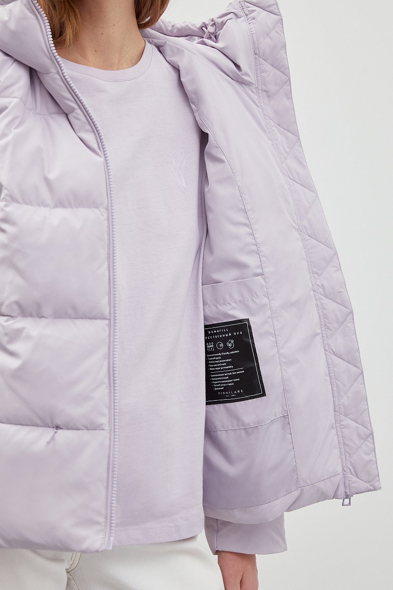 Утепленная куртка с капюшоном, Модель FBC110127, Фото №7