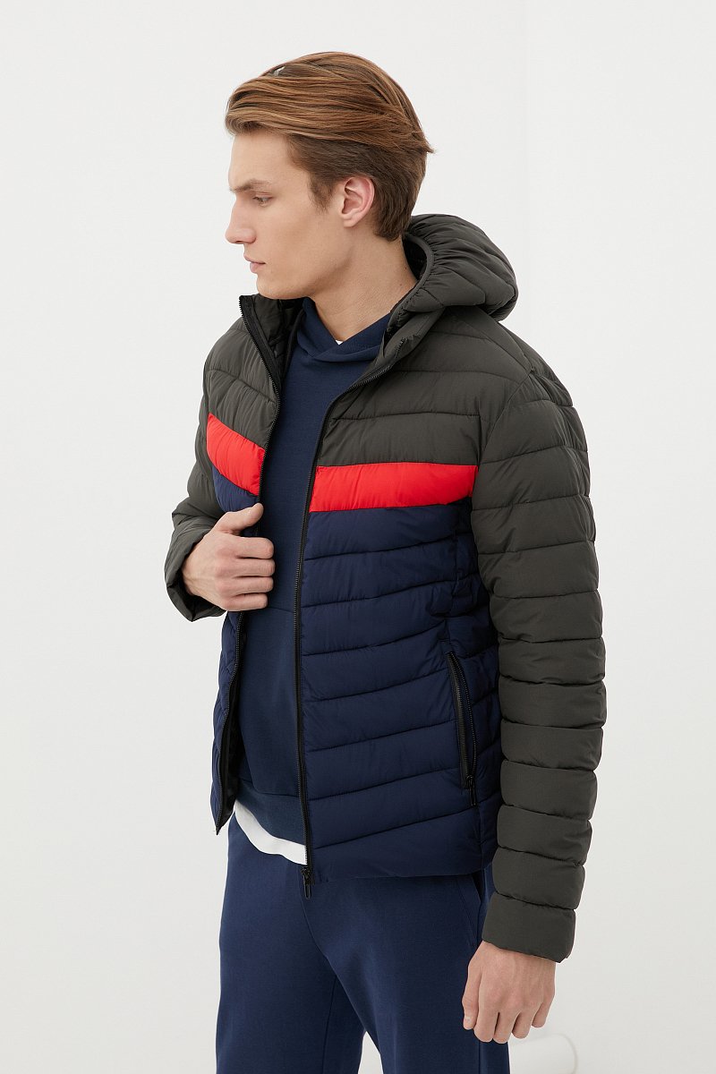 Легкая утепленная куртка мужская, Модель FBC21057C, Фото №3