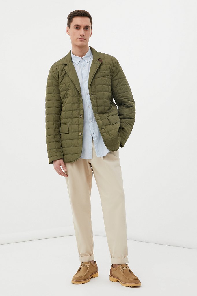 Утепленная куртка без меха мужская, Модель FBC21006, Фото №2