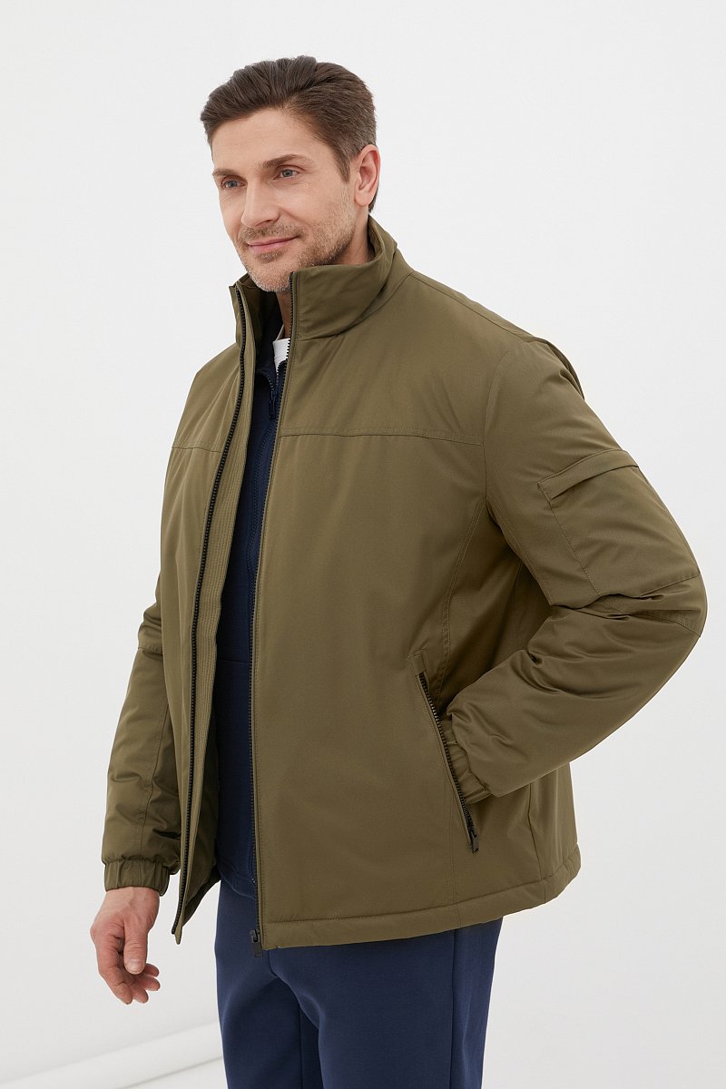 Куртка утепленная с воротником-стойкой, Модель FBC21011B, Фото №3