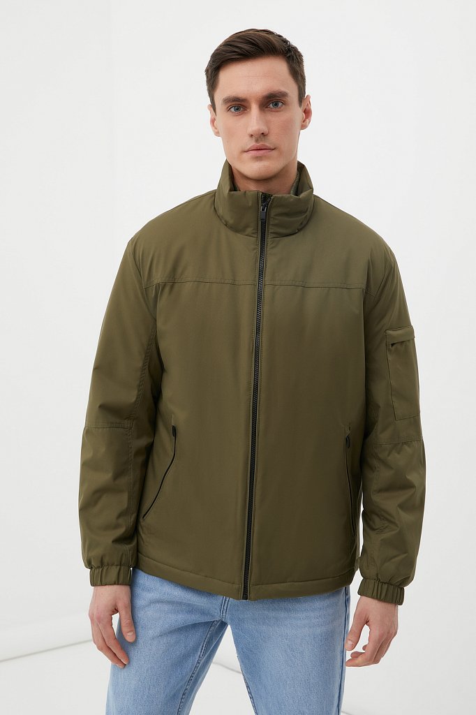 Утепленная куртка без меха мужская, Модель FBC21011, Фото №1