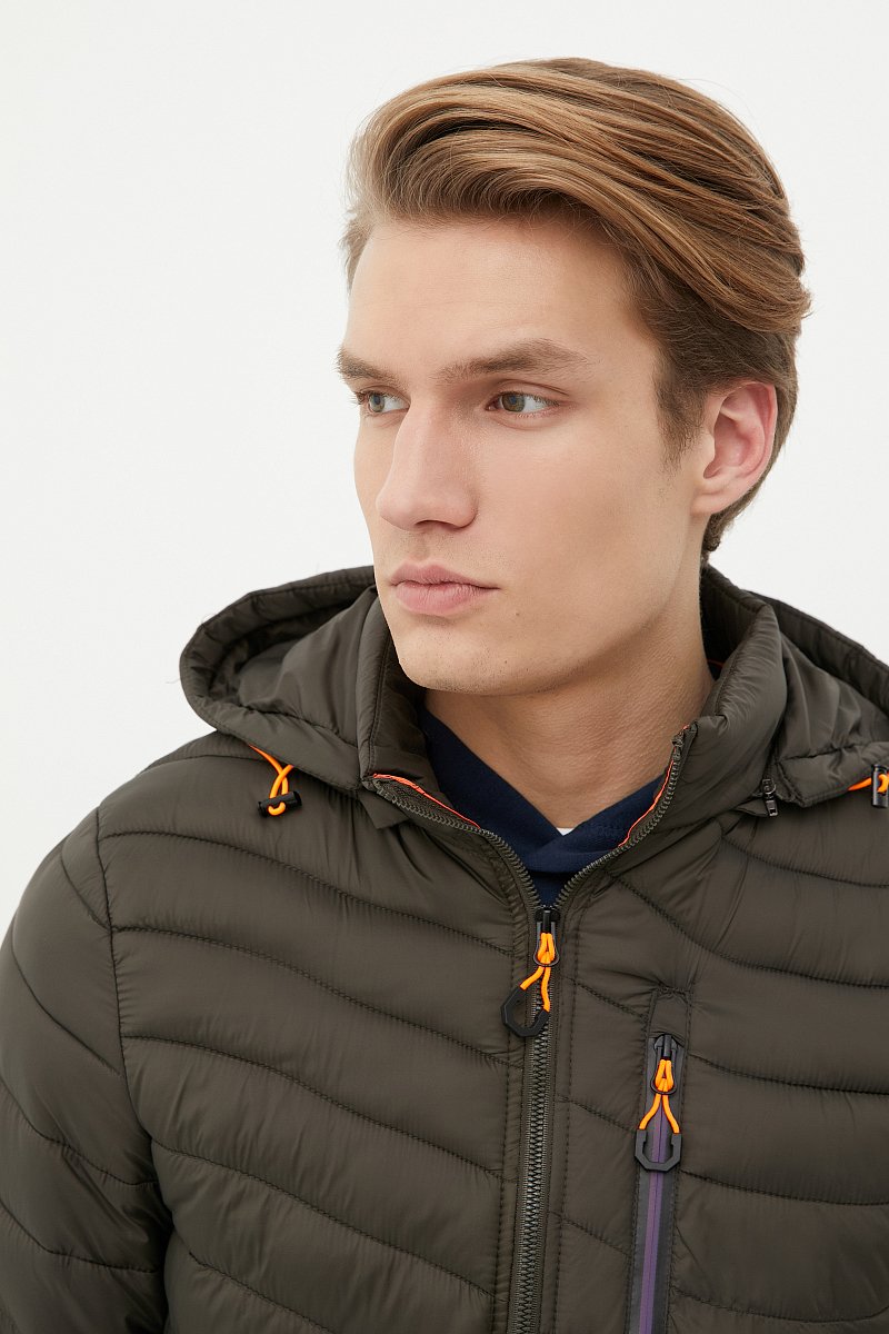 Легкая утепленная куртка мужская, Модель FBC21063C, Фото №5
