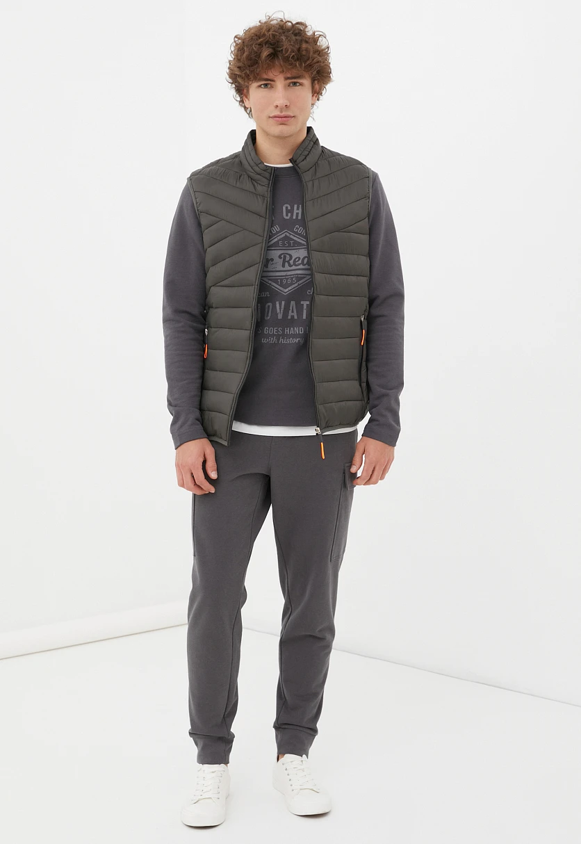 Утепленный мужской жилет стиля casual, Модель FBC21061C, Фото №2