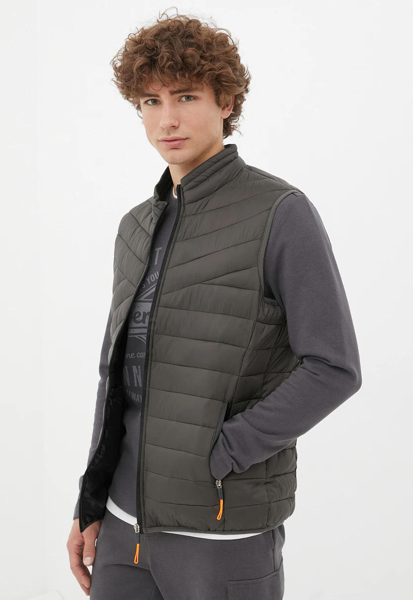 Утепленный мужской жилет стиля casual, Модель FBC21061C, Фото №3