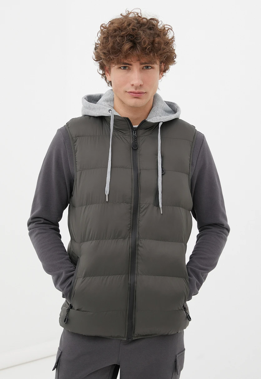 Утепленный мужской жилет стиля casual, Модель FBC21062C, Фото №1